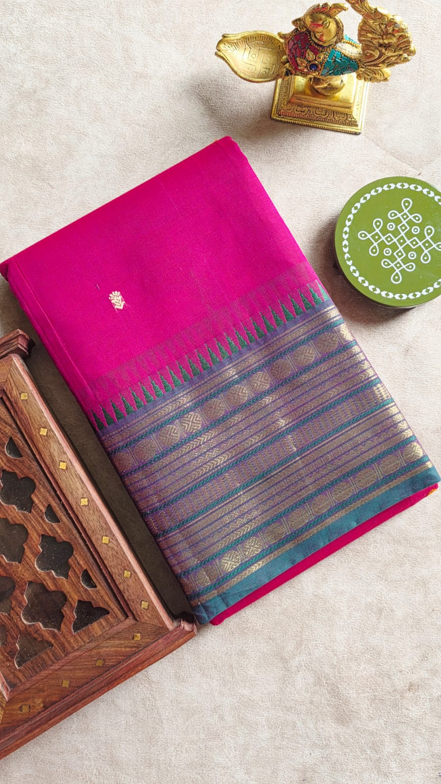 Chettinad cotton saree-JZ40