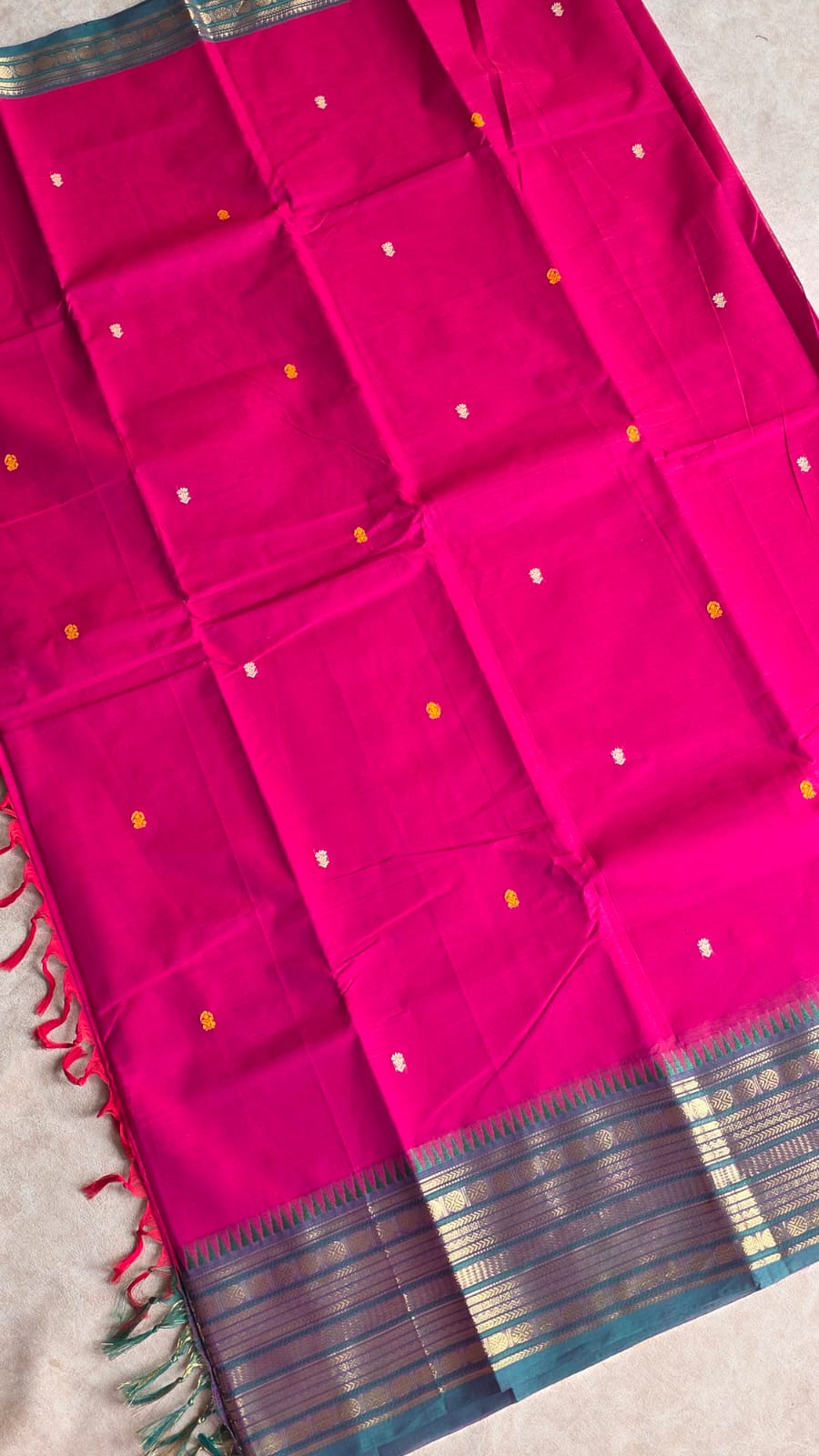 Chettinad cotton saree-JZ40 - Image 2