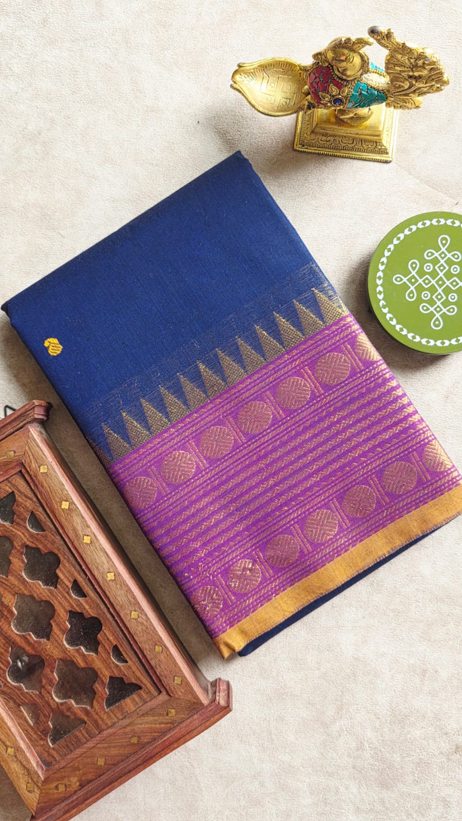 Chettinad cotton saree-JZ43