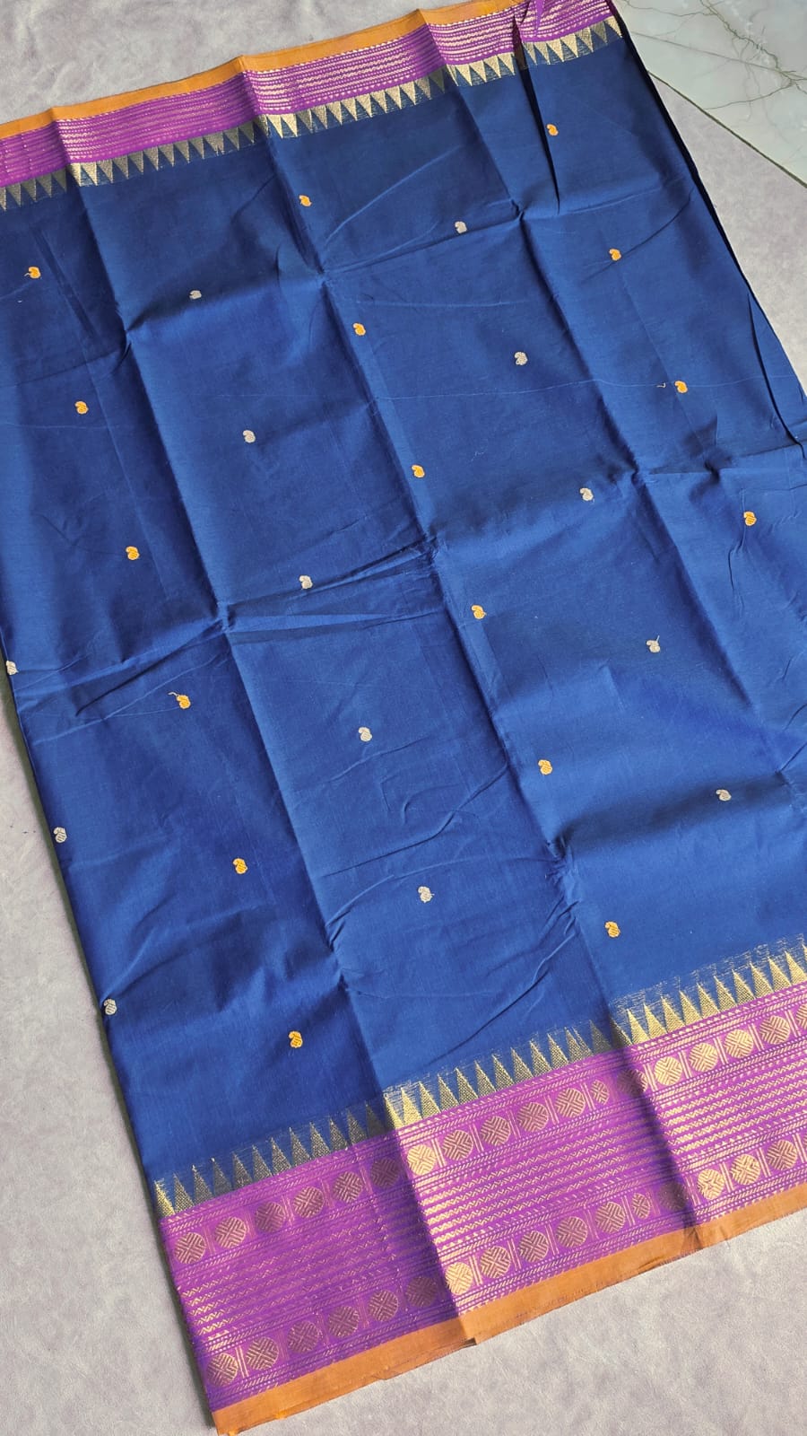 Chettinad cotton saree-JZ43 - Image 2