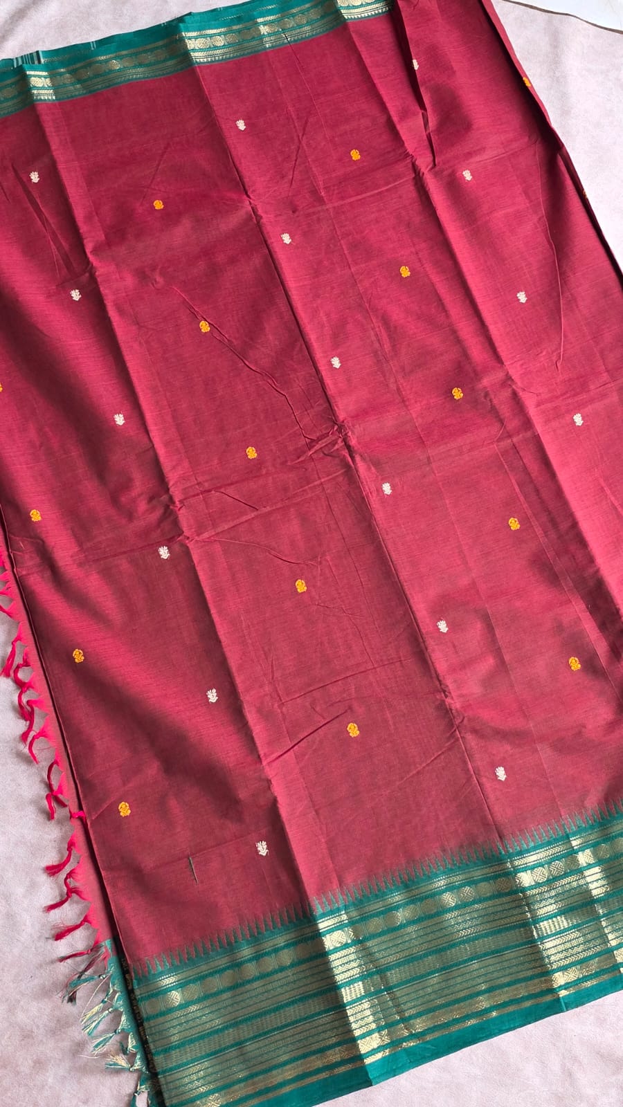Chettinad cotton saree-JZ53 - Image 2