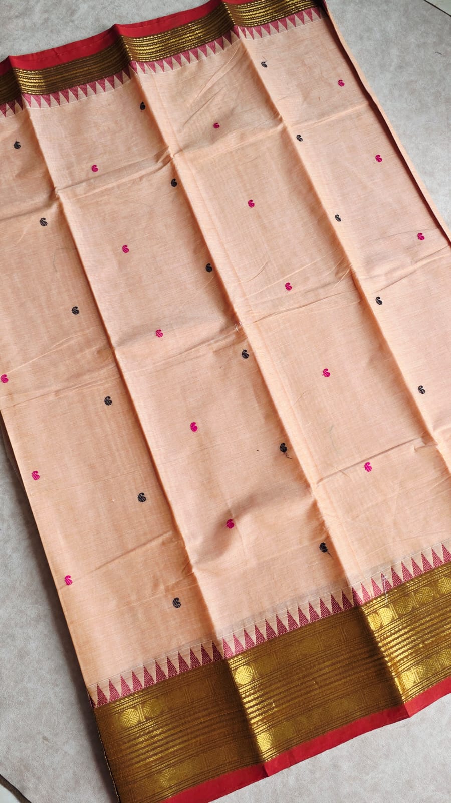 Chettinad cotton saree-JZ57 - Image 2