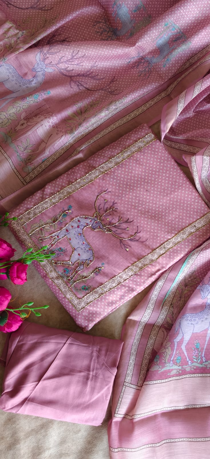 Premium semi linen salwar-ZW55 - Image 3