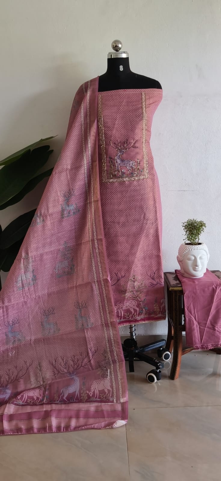 Premium semi linen salwar-ZW55