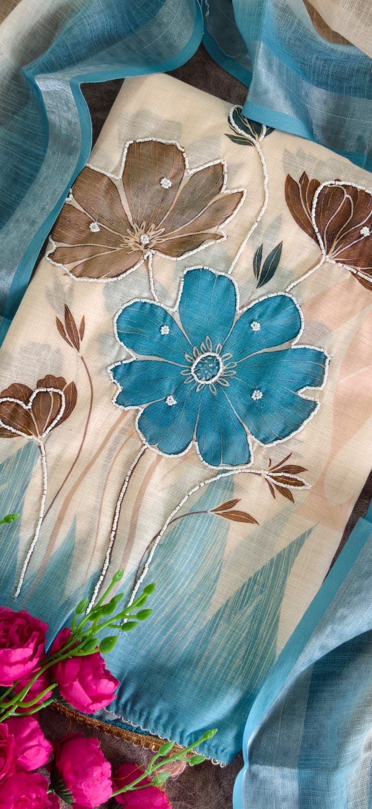 Premium semi linen salwar-ZW72 - Image 2