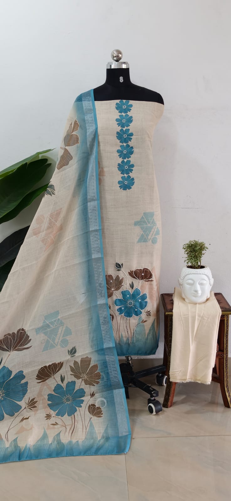 Premium semi linen salwar-ZW72
