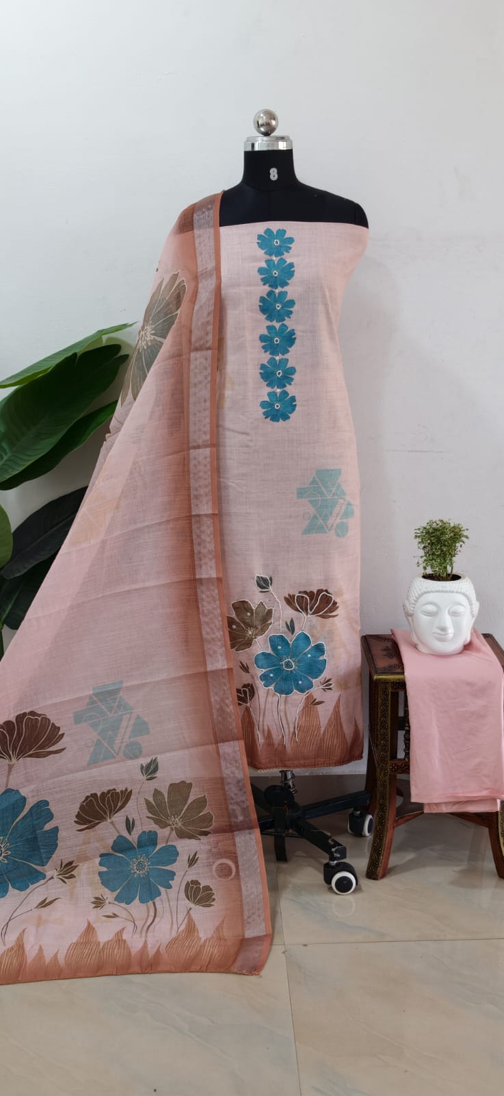 Premium semi linen salwar-ZW72 - Image 3