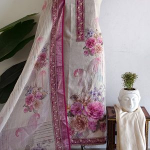 Premium semi linen salwar-ZW41