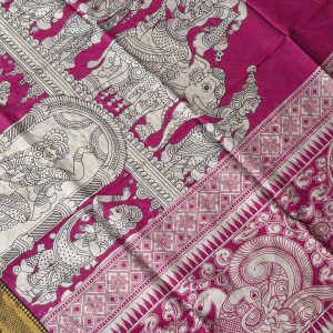 Chennuri silk kalamkari dupatta-BH10