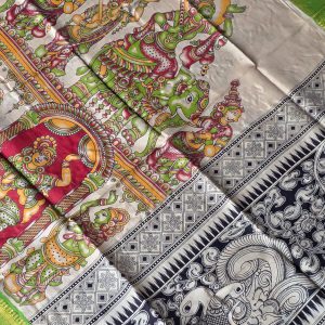Chennuri silk kalamkari dupatta-BH7