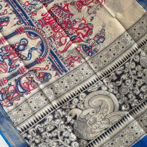 Chennuri silk kalamkari duppata-BH3