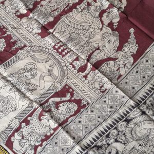 Chennuri silk kalamkari dupatta-BH16