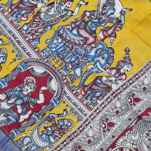 Chennuri silk kalamkari dupatta-BH19