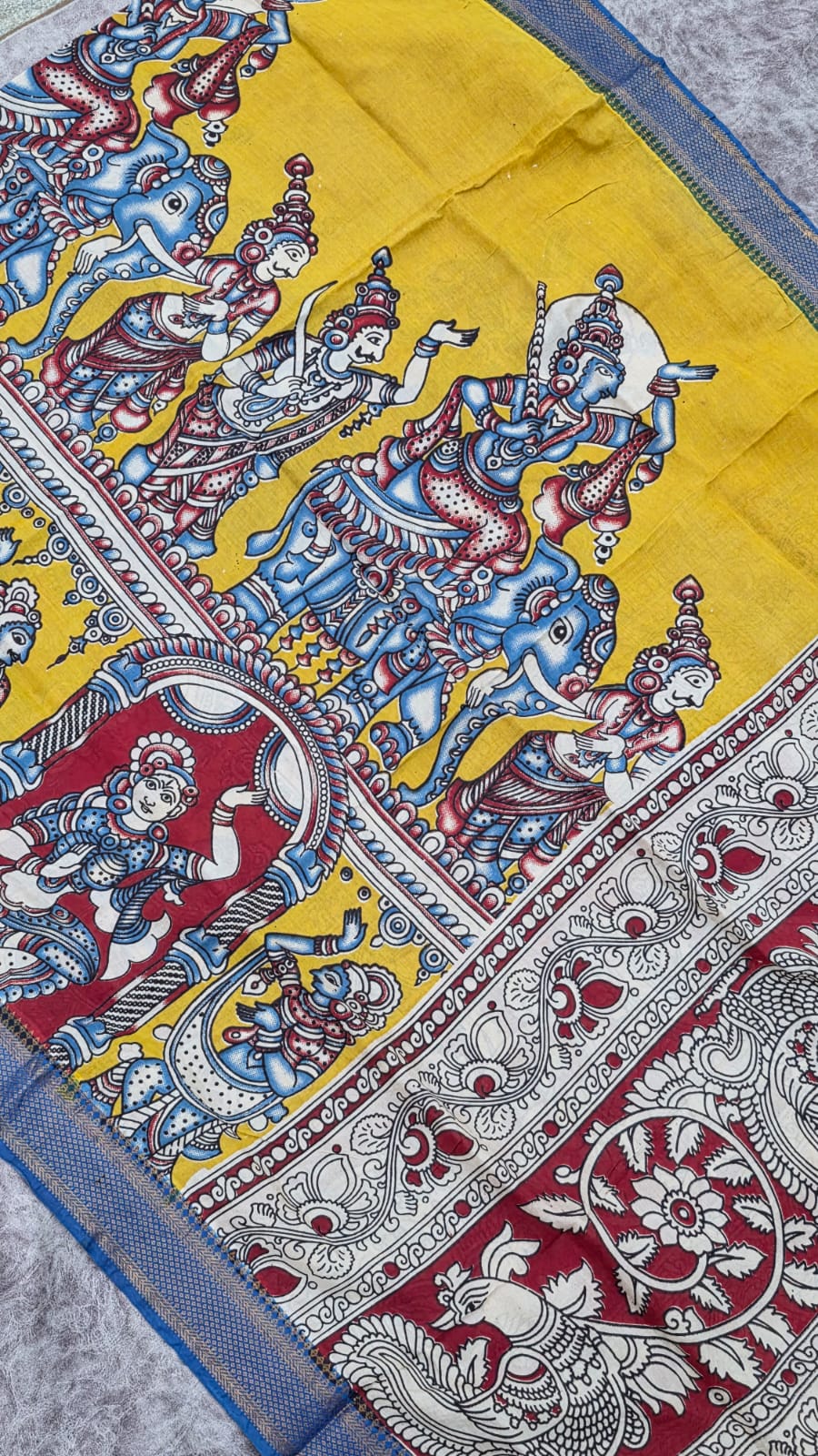 Chennuri silk kalamkari dupatta-BH19