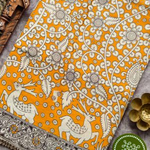 Kalamkari cotton saree-JV17