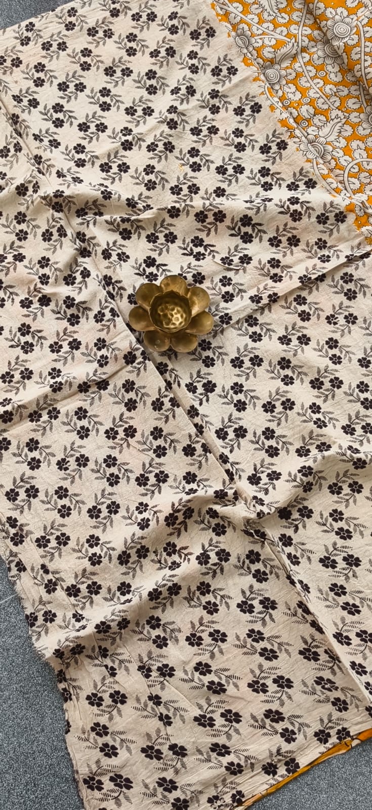 Kalamkari cotton saree-JV17 - Image 4