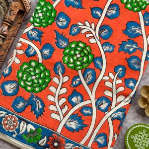 Kalamkari cotton saree-JV28