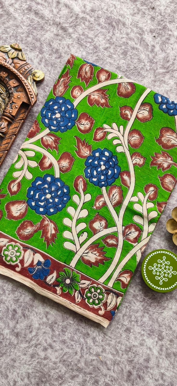 Kalamkari cotton saree-JV32
