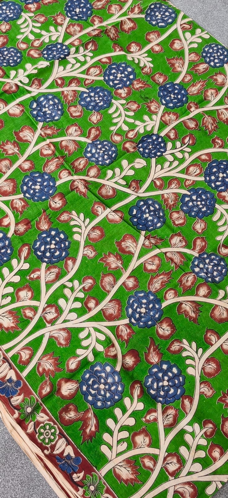 Kalamkari cotton saree-JV32 - Image 2