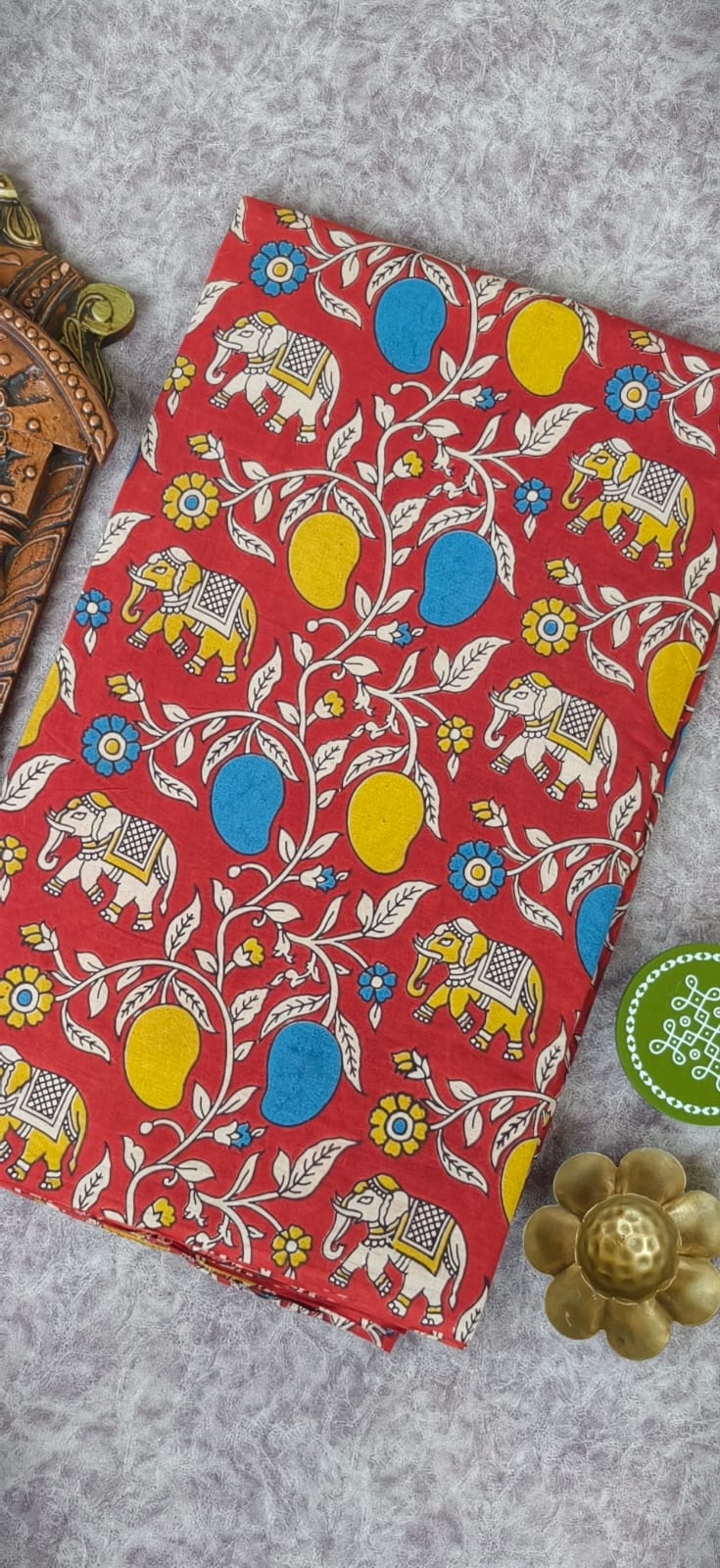 Kalamkari cotton running material 1m -BZ24