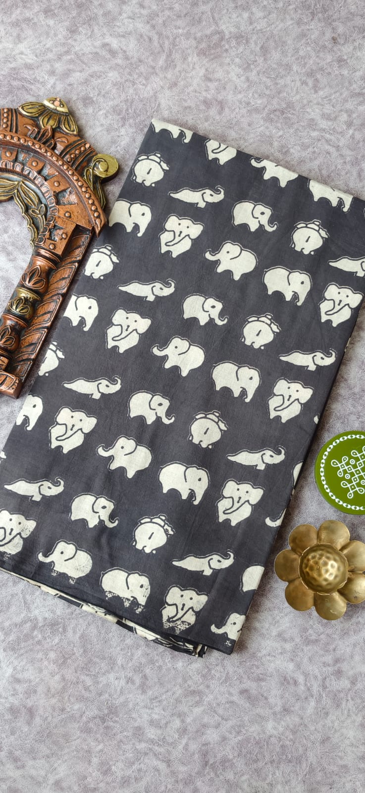Kalamkari cotton running material 1m-BZ2