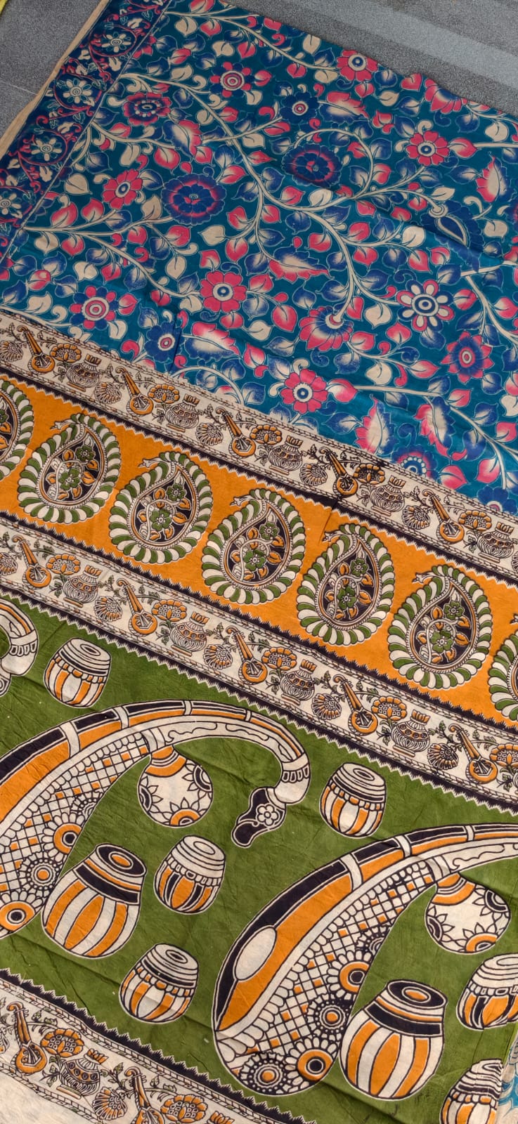 Kalamkari cotton saree-JV61 - Image 2