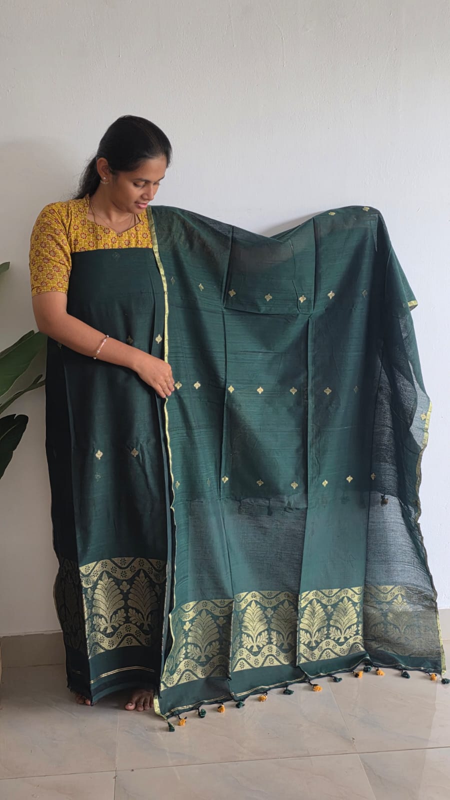 Premium handwoven mul cotton salwar-WN110