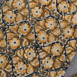 Handblock kalamkari Cotton Running Material-HB7