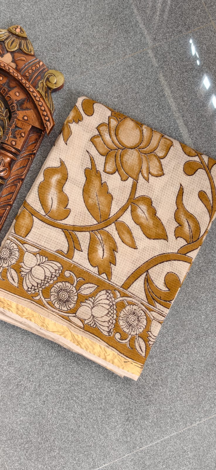 Kalamkari kota cotton saree-XG41