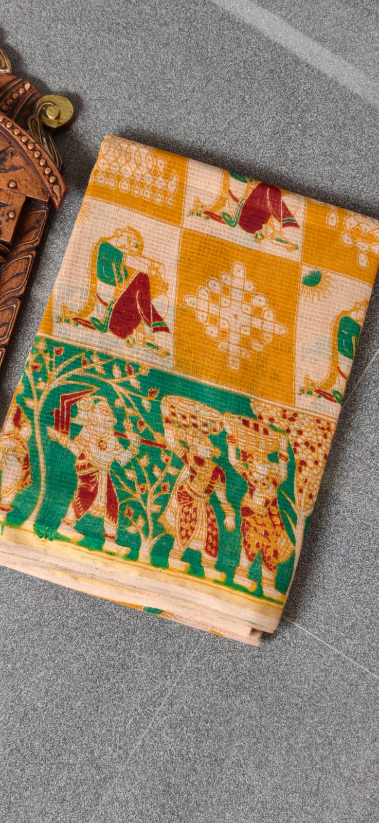 Kalamkari kota cotton saree-XG56