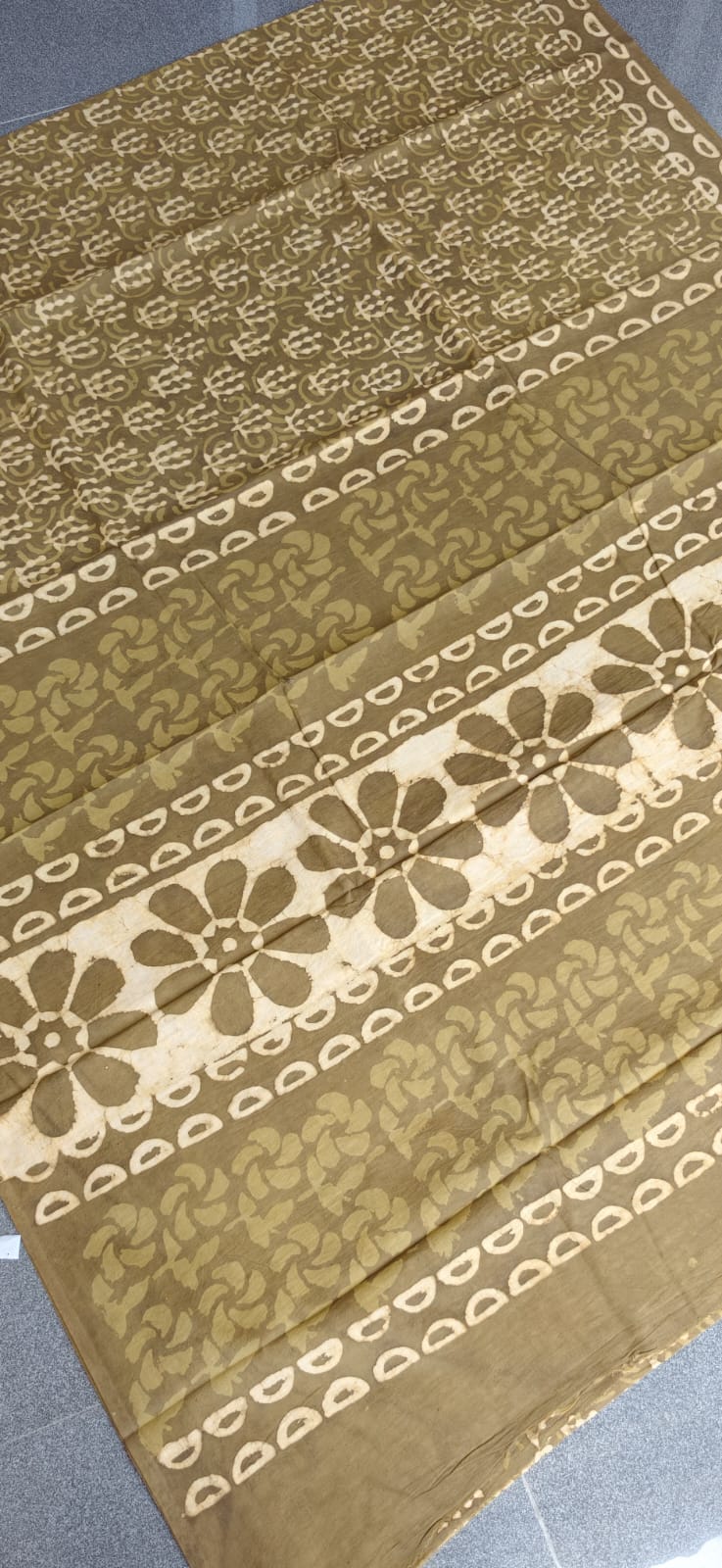 Handblock jaipur cotton saree-MK13 - Image 2