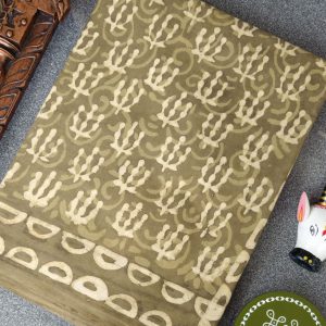 Handblock jaipur cotton saree-MK13
