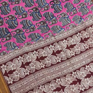 Chennuri silk kalamkari Dupatta -BH76
