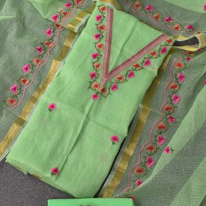 Premium kota doria embroidery salwar-HO19