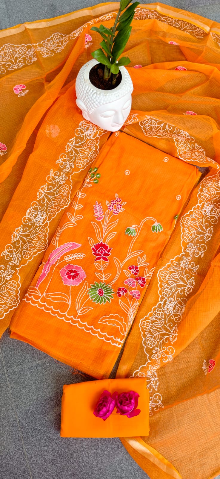 Premium Kota doria embroidery salwar-HO43