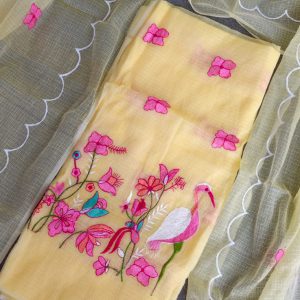 Premium Kota doria embroidery salwar-HO46