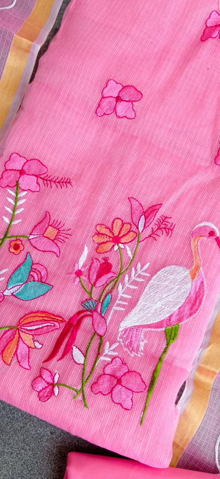 Premium Kota doria embroidery salwar-HO47 - Image 2