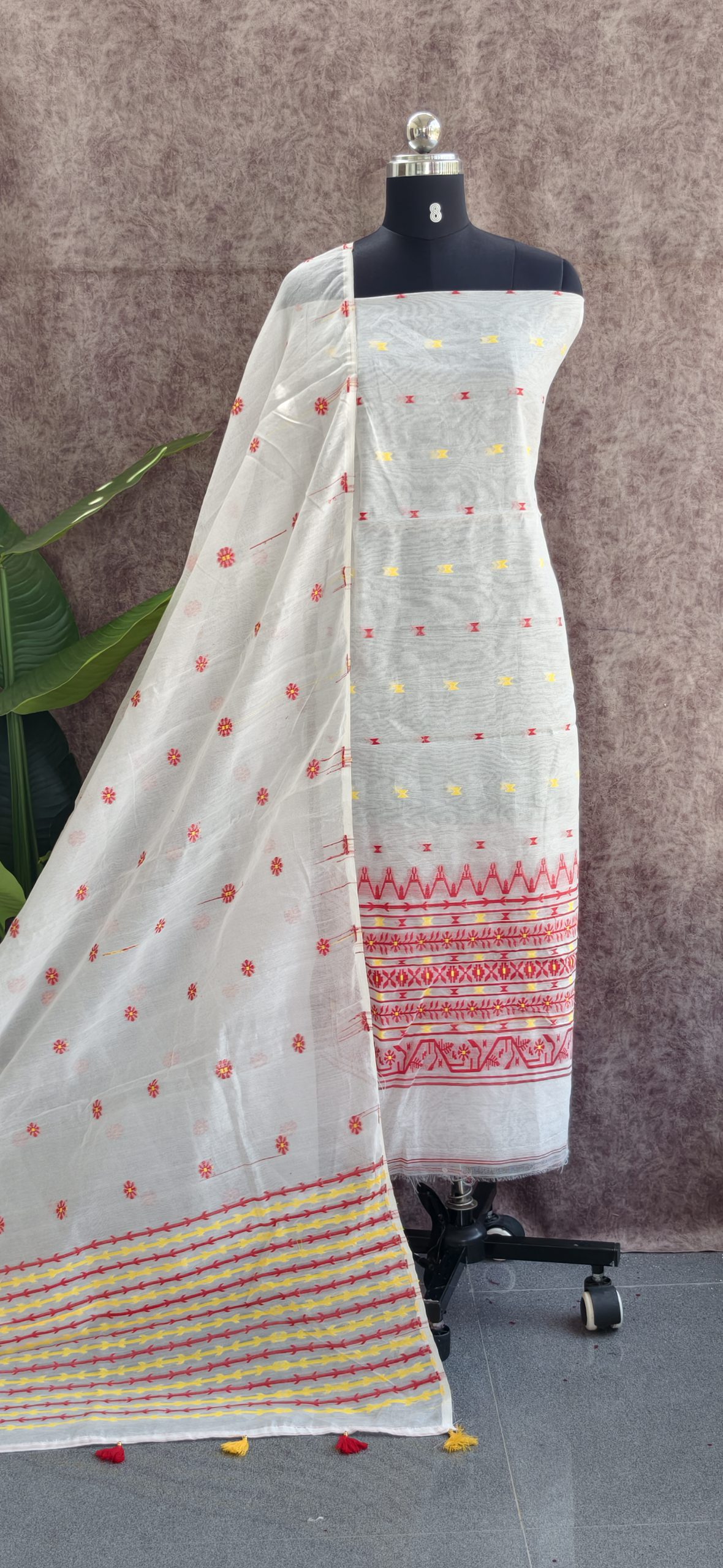 Silk cotton jamdhani salwar-RJ15