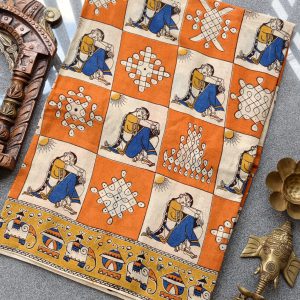 kalamkari cotton saree-TH44