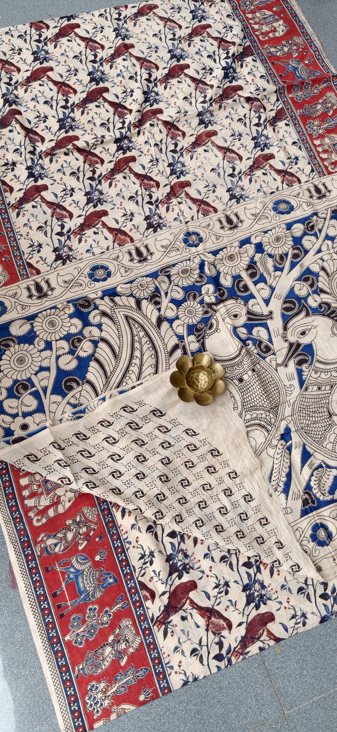kalamkari cotton saree-TH47