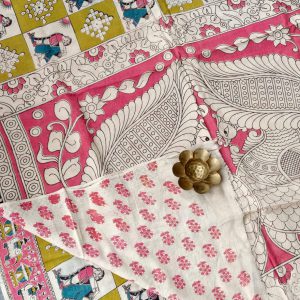 kalamkari cotton saree-TH48