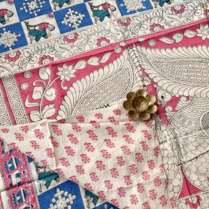 kalamkari cotton saree-TN55