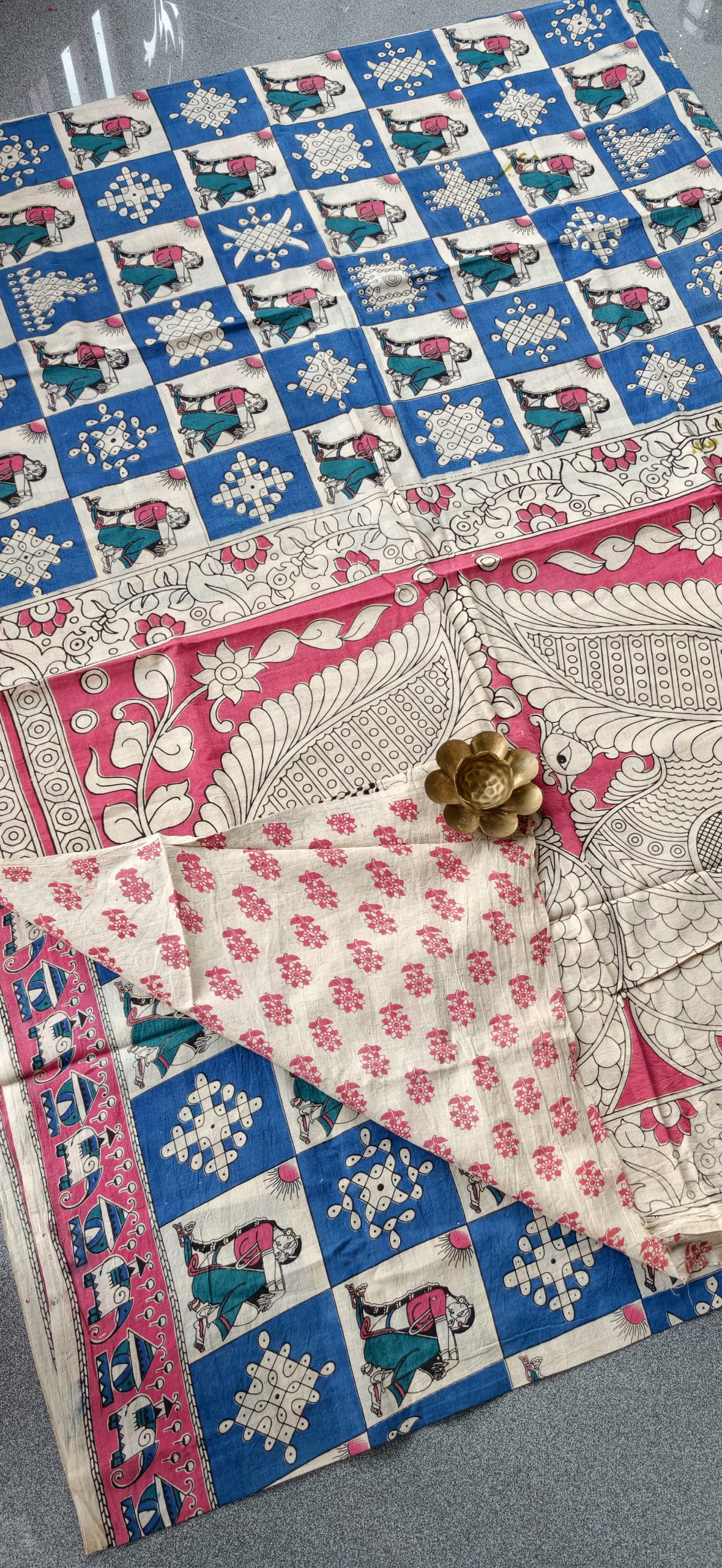 kalamkari cotton saree-TN55