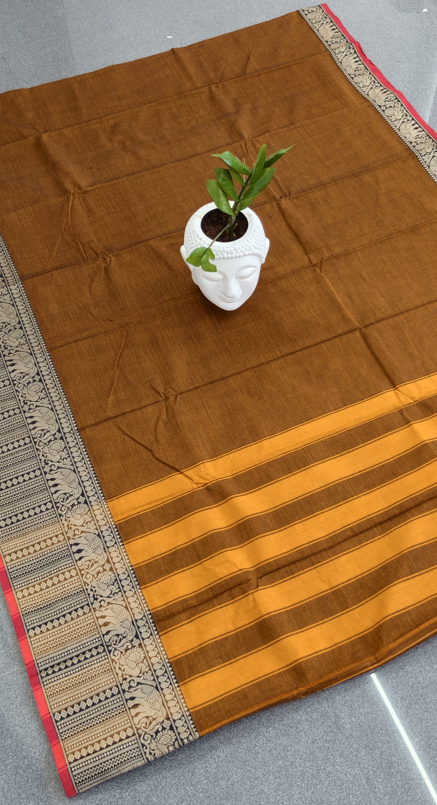 Narayanpet Mecerized cotton saree-FS6 - Image 2