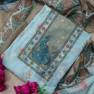 Premium semi linen salwar-ZW95