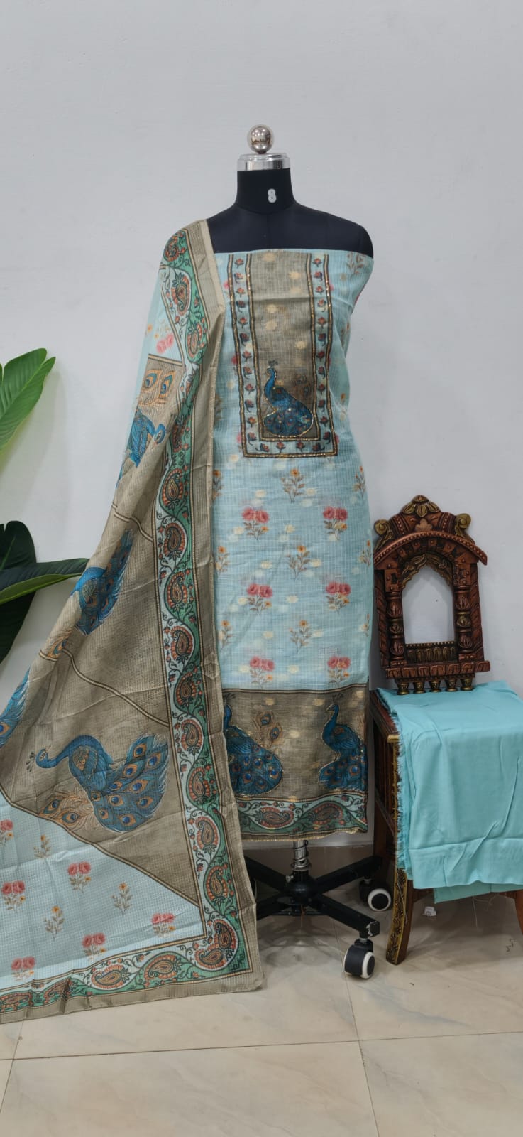 Premium semi linen salwar-ZW95 - Image 2