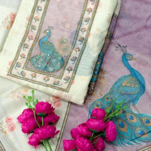 Premium semi linen salwar-ZW98