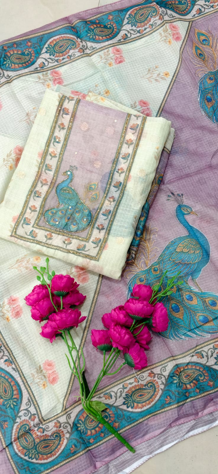 Premium semi linen salwar-ZW98