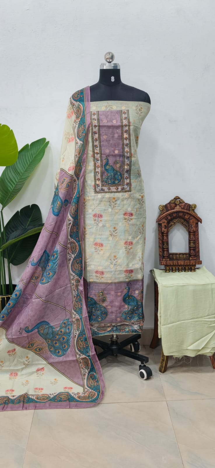 Premium semi linen salwar-ZW98 - Image 2