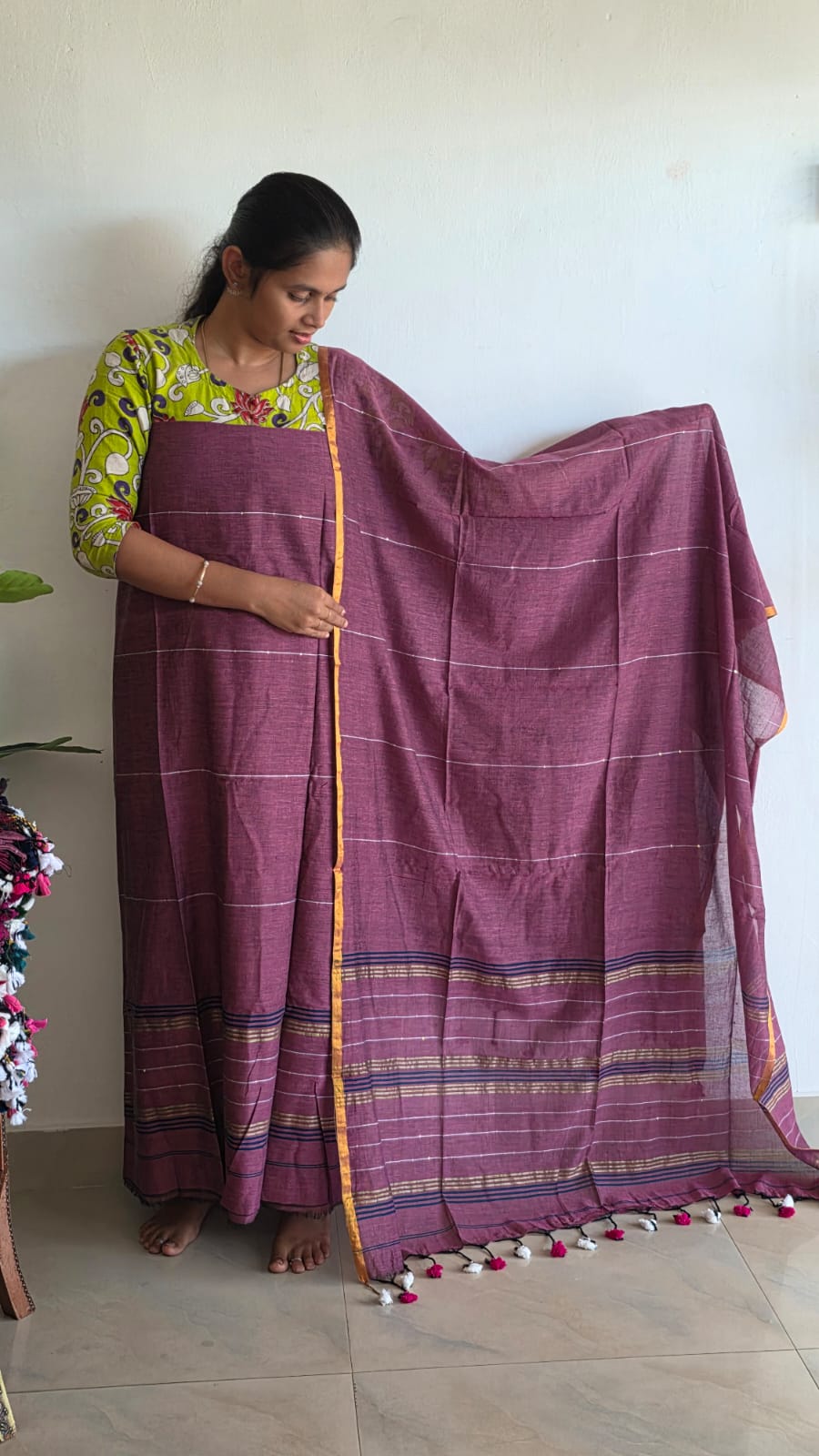 Premium Mul Khadi With Sequence work salwar-PJ11